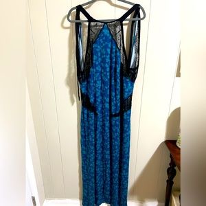 Sophie Theallet cacique lane Bryant long tie back lingerie nightgown 22/24 3x